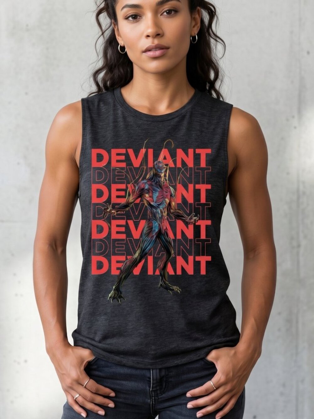 NWT | Marvel Eternals Deviant Tank Top | Next Level Apparel | Charcoal | Large